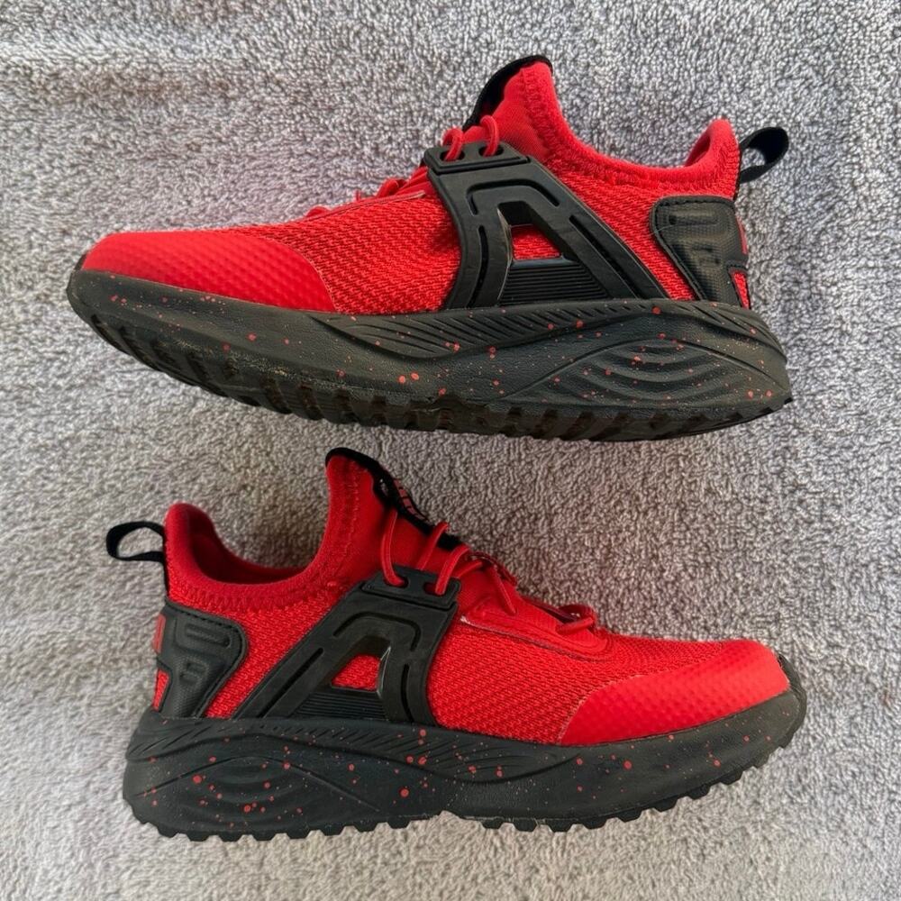 Boys Puma Pacer 23 Speckled Red Black Little Kid Size 11C